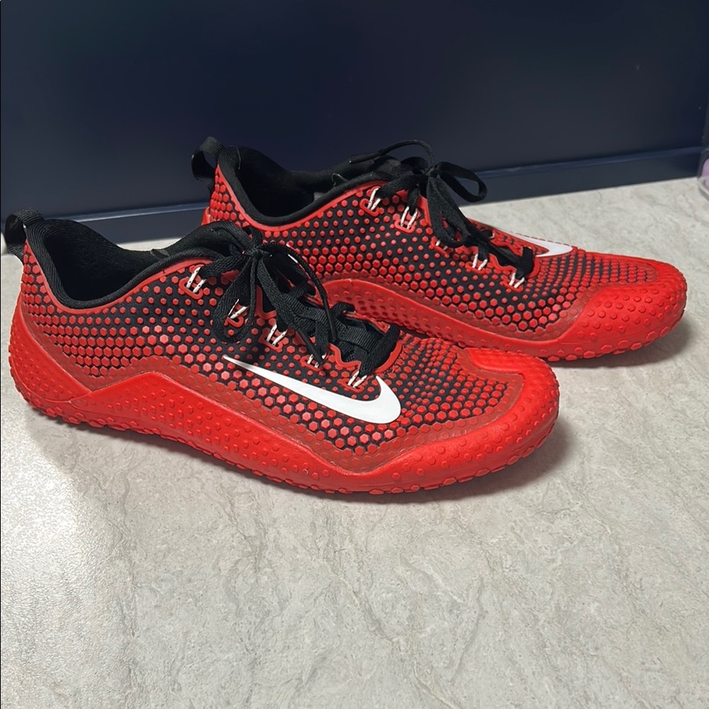 Nike Red and Black Athletic Shoes